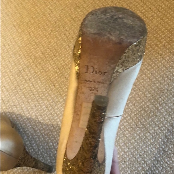 Christian Dior Satin & Glitter Pumps - Picture 6 of 8